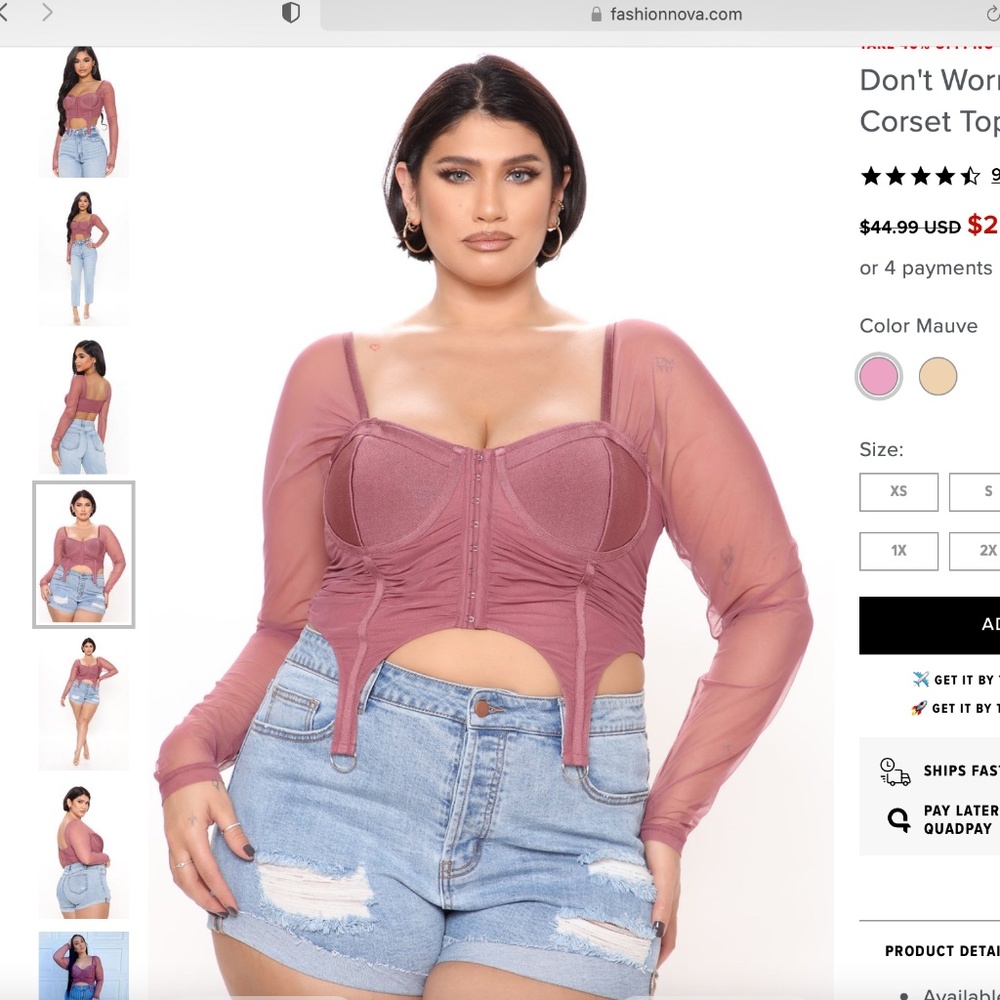 Dont Worry About Me Corset Top
